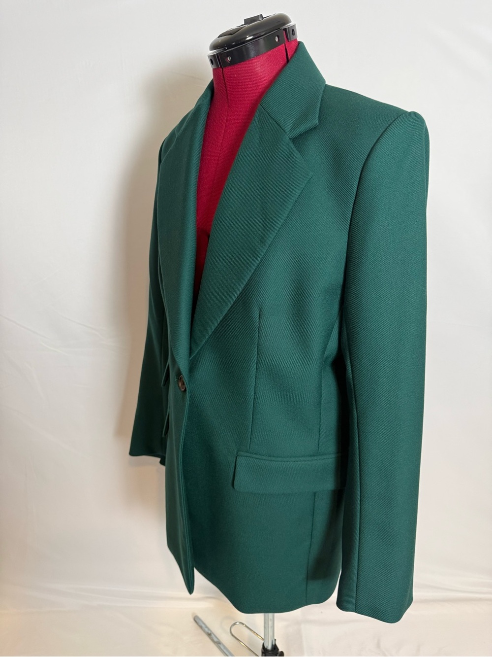 NWOT Banana Republic Lido Blazer Women's Size 12 Paris Green 100% Wool - Picture 12 of 15